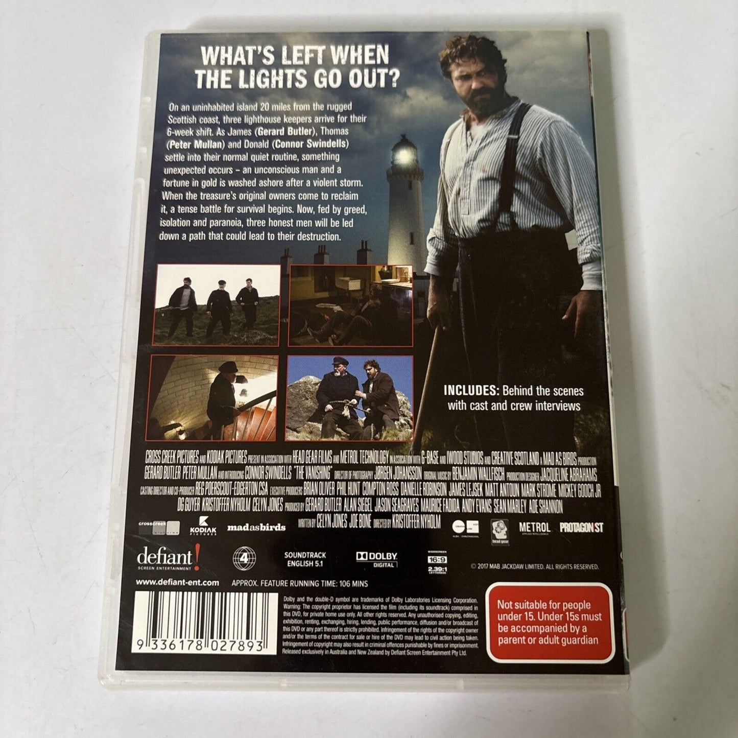 The Vanishing (DVD, 2018) Gerald Butler NEW Region 4
