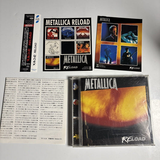 Metallica – Reload (CD, 1997) Japan srcs-8512 obi stickers