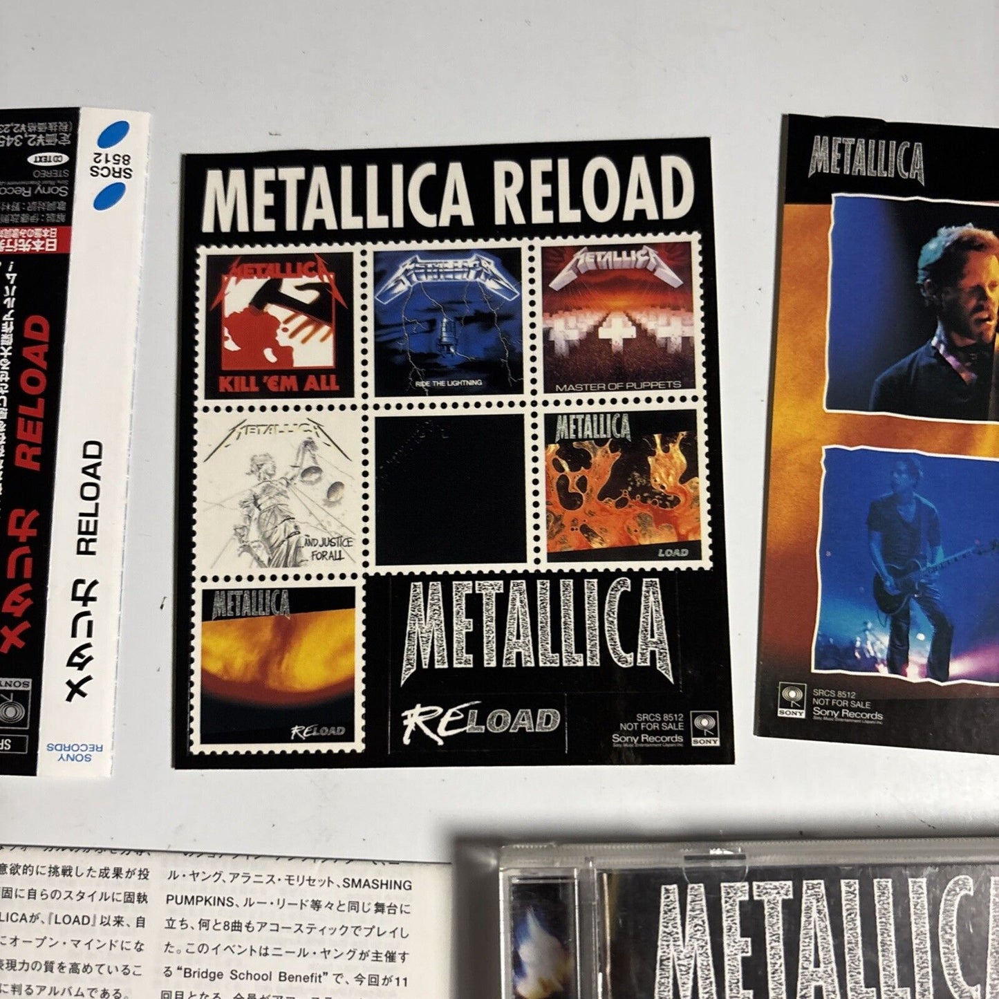 Metallica – Reload (CD, 1997) Japan srcs-8512 obi stickers