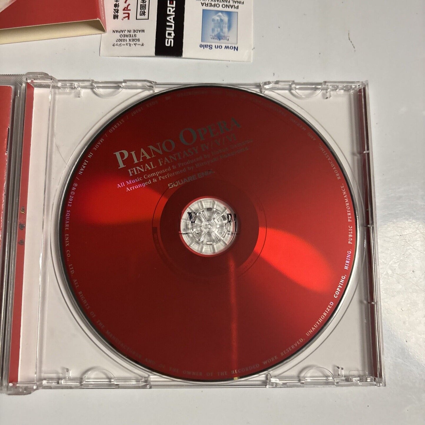 Nobuo Uematsu – Piano Opera Final Fantasy IV/V/VI (CD 2012) Japan sqex-10307 obi