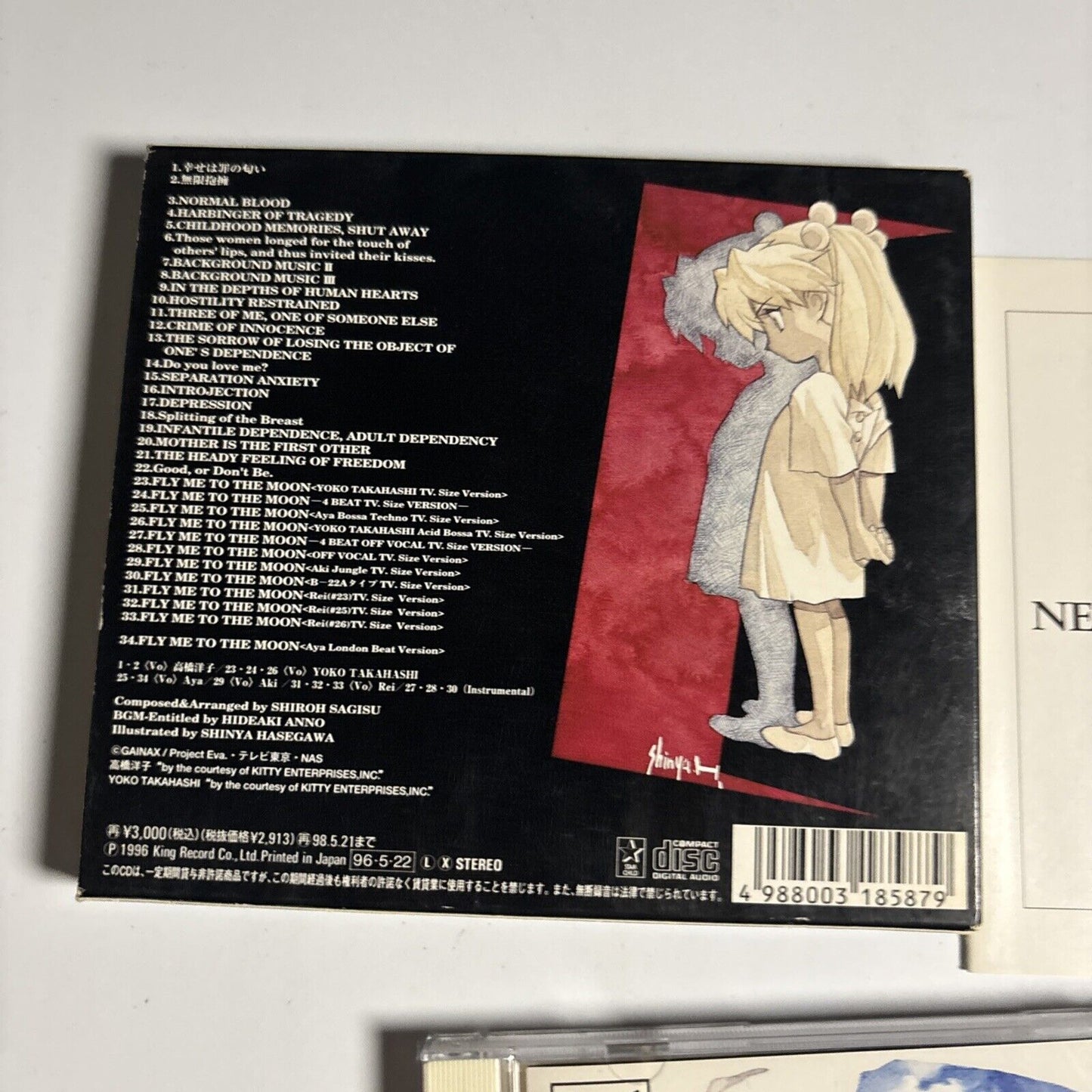 Shiroh Sagisu – Neon Genesis Evangelion III (CD, 1996) Japan kica-300 Slipcase