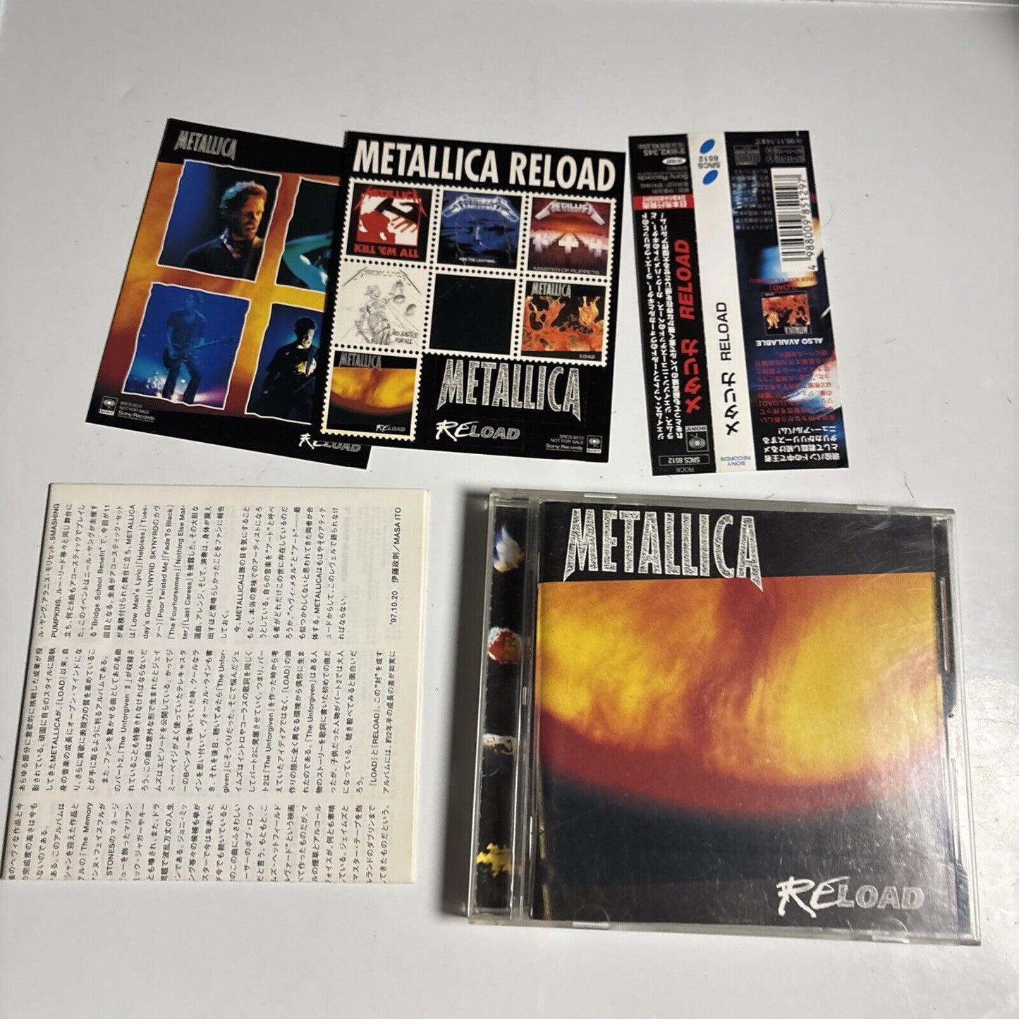 Metallica – Reload (CD, 1997) Japan srcs-8512  Obi stickers