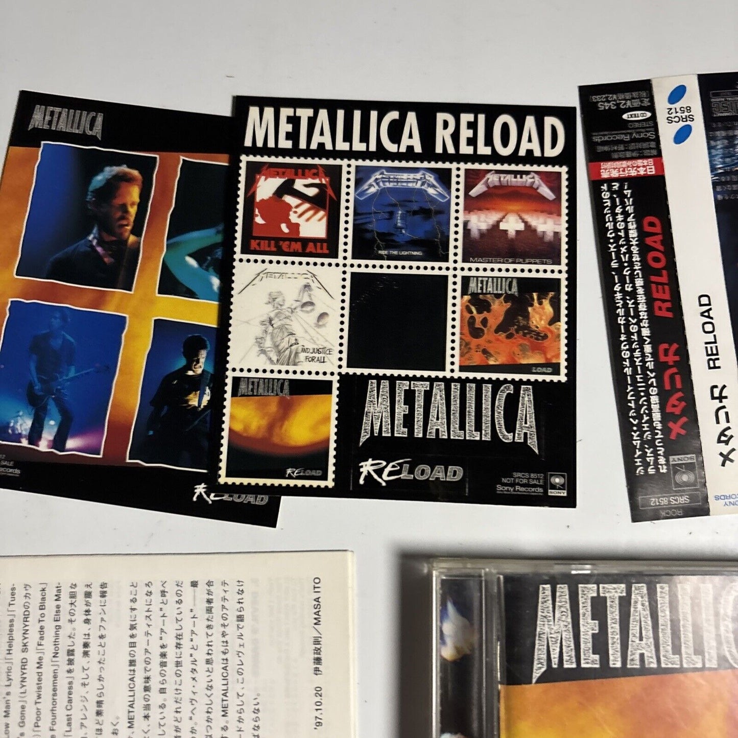 Metallica – Reload (CD, 1997) Japan srcs-8512  Obi stickers