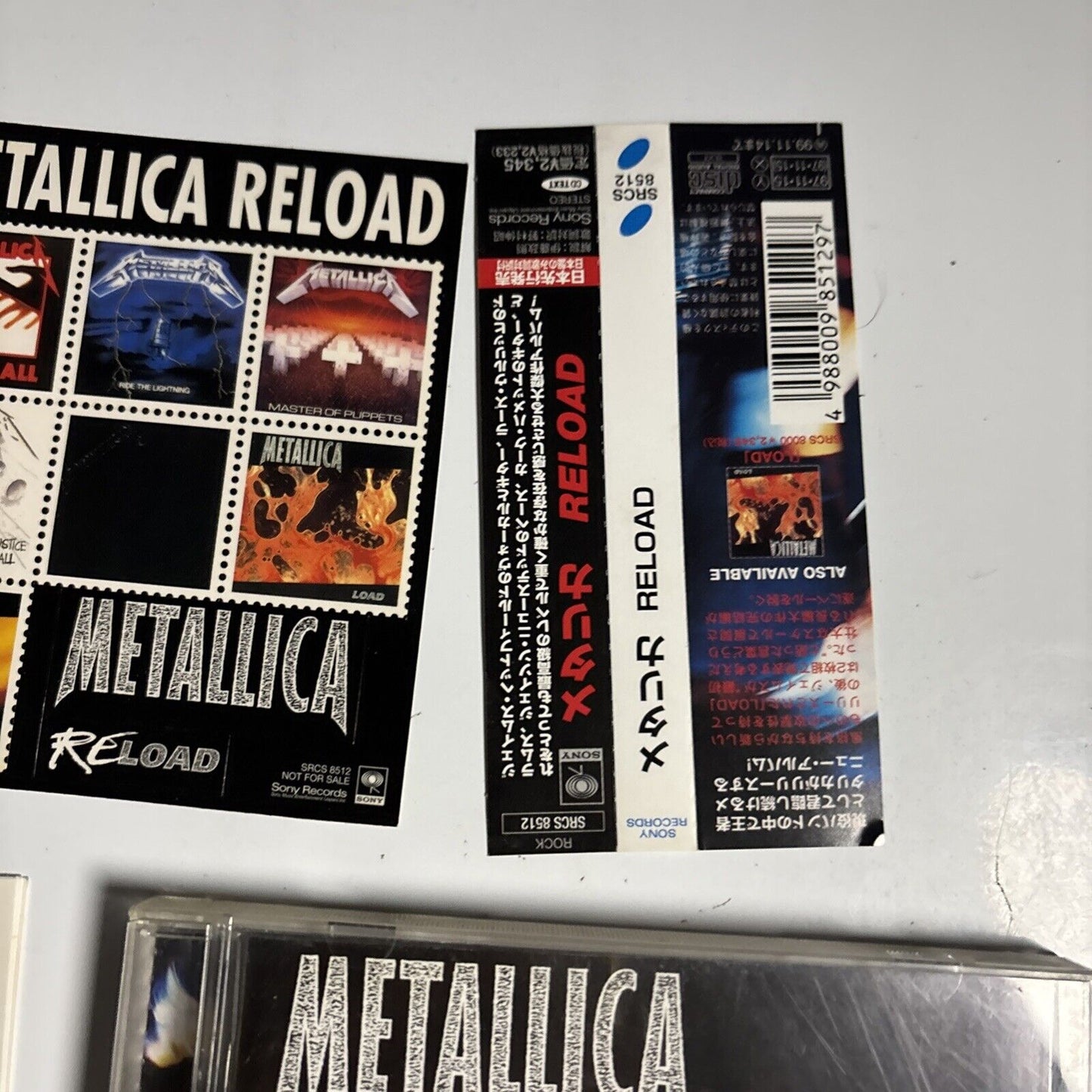 Metallica – Reload (CD, 1997) Japan srcs-8512  Obi stickers