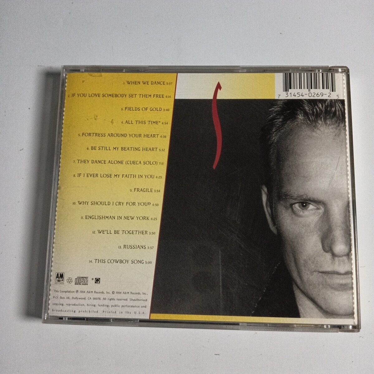 Sting – Fields Of Gold: The Best Of Sting 1984 - 1994