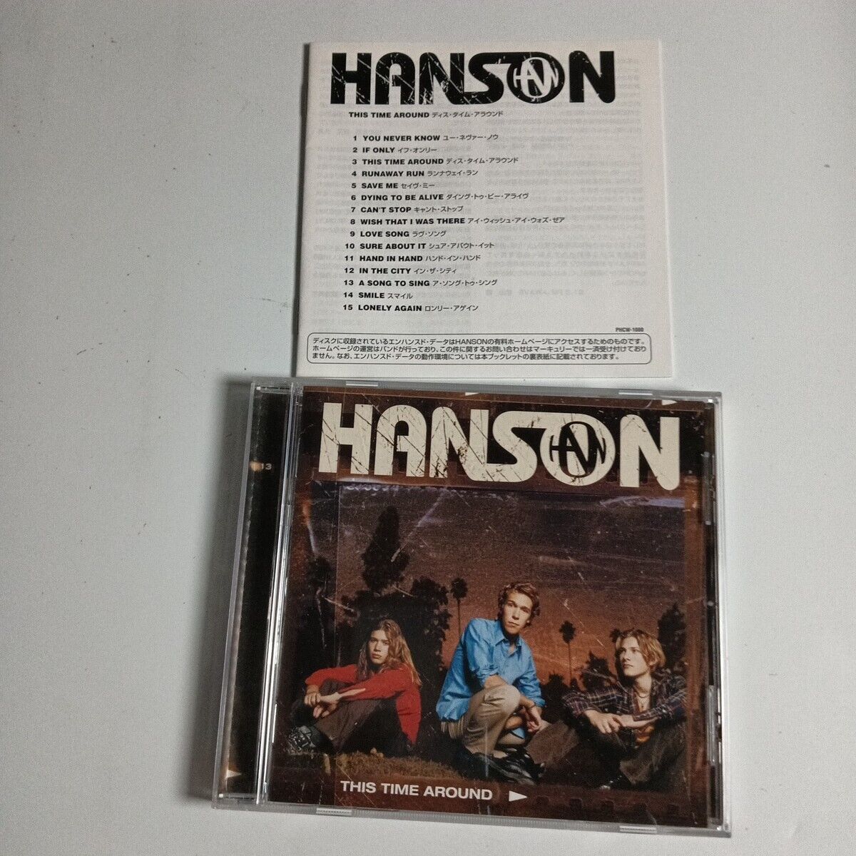 Hanson – This Time Around (CD, 2000) phcw-1080 Japan