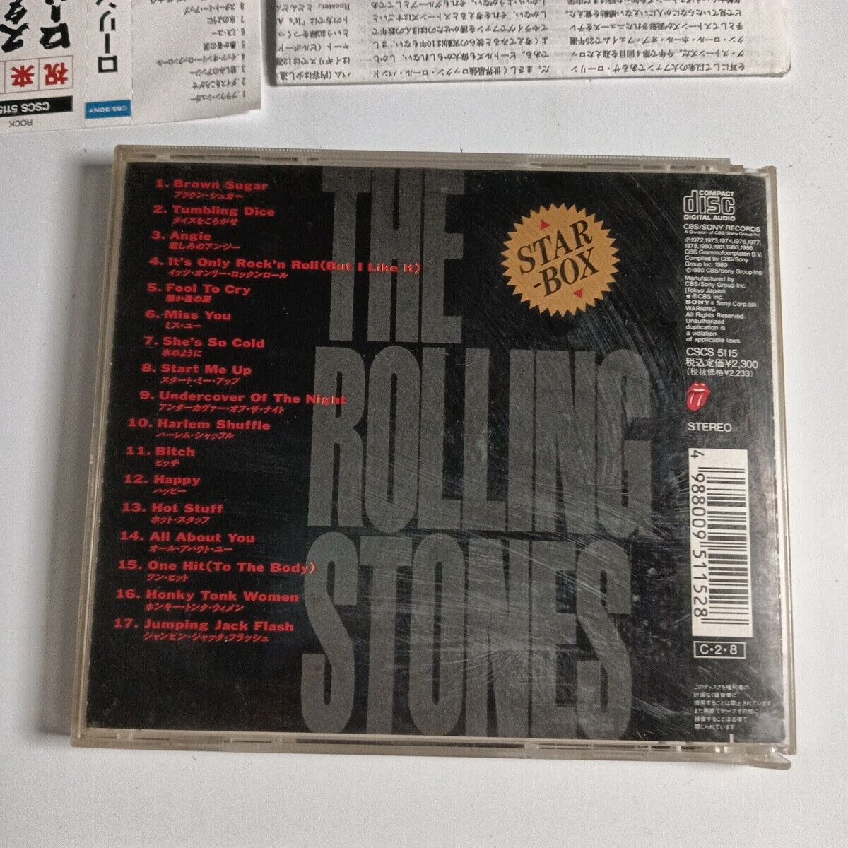 The Rolling Stones – Star Box (CD, 1990) cscs-5115 Japan Obi