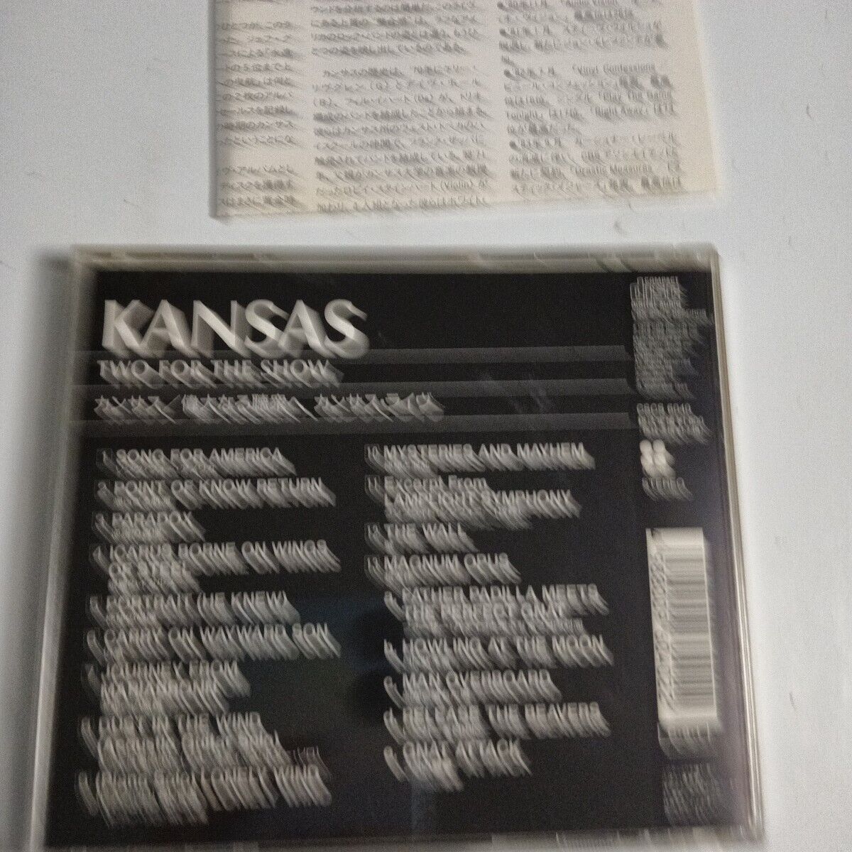 Kansas – Two For The Show (CD, 1990) cscs-6040 Japan