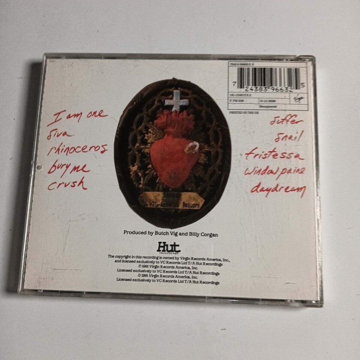 Smashing Pumpkins – Gish (CD, 1994) CDHUTX 2