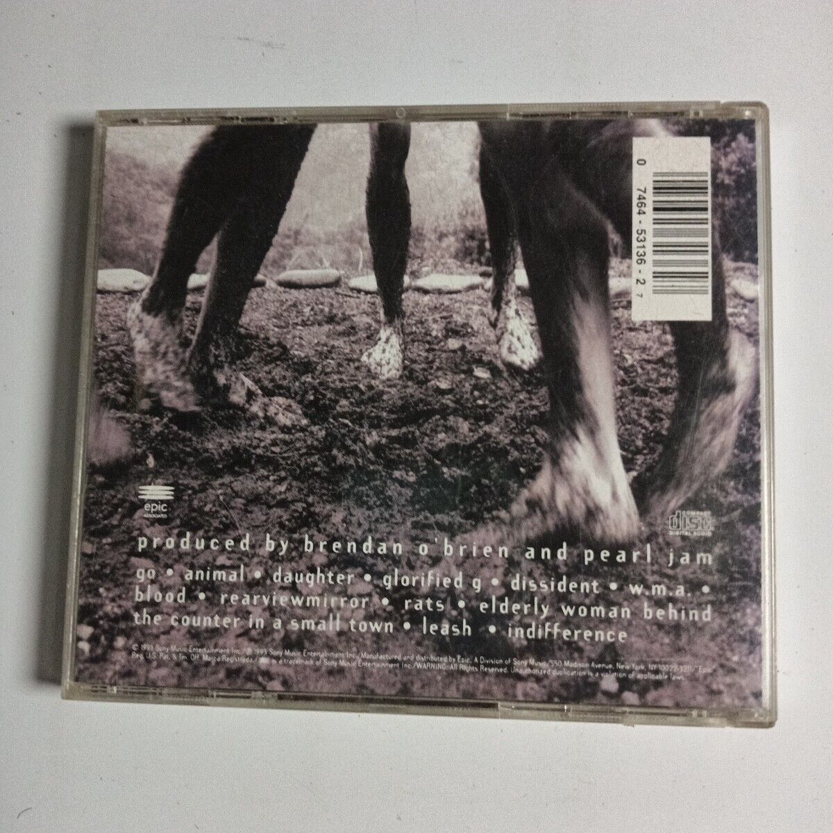 Pearl Jam – Vs. (1993, Orange Disc, CD) ZK 53136