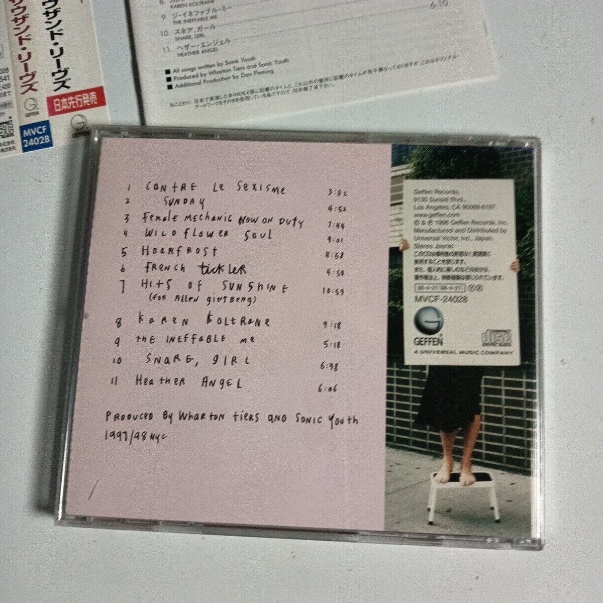 Sonic Youth – A Thousand Leaves (CD, 1998) mvcf-24028 Japan Obi