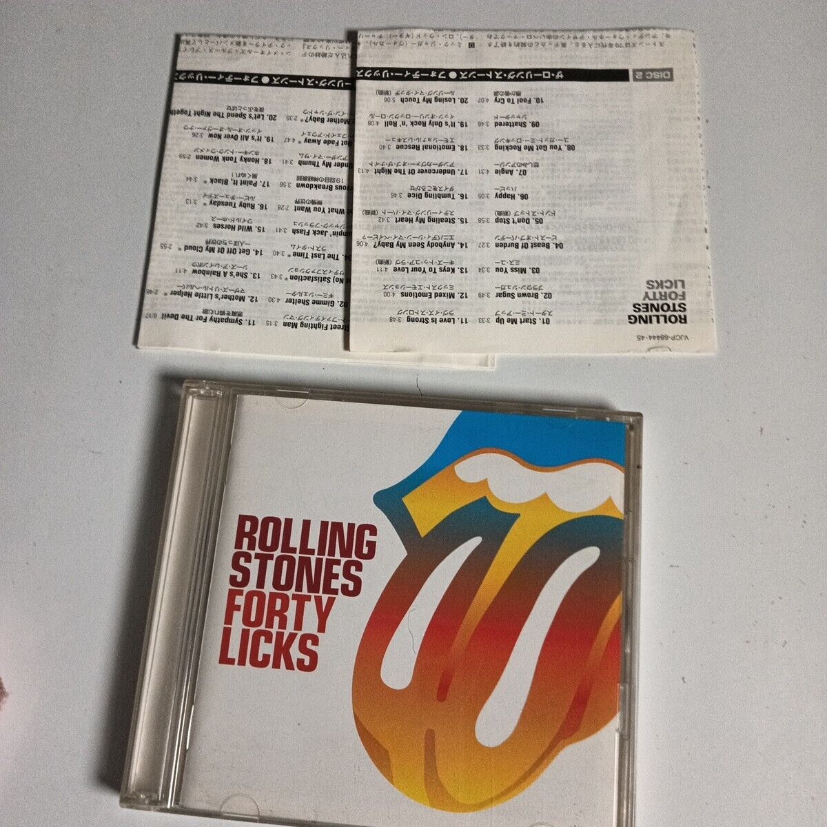 The Rolling Stones – Forty Licks (CD, 2002) vjcp-68444-45 Japan