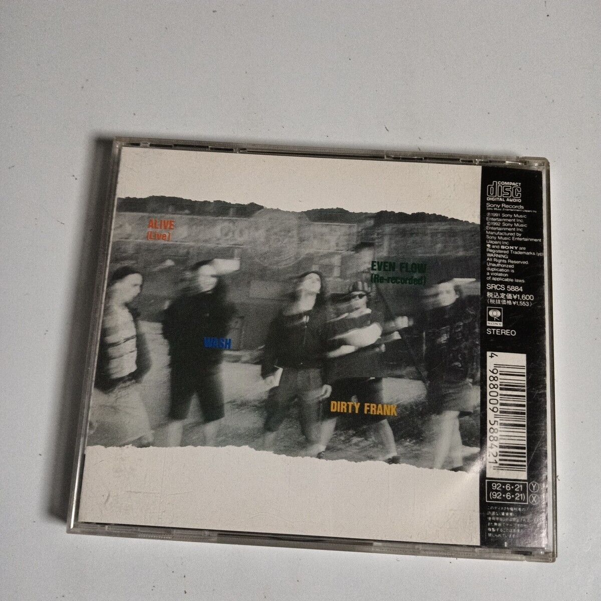 Pearl Jam – Alive (CD, 1991) srcs-5884 Japan