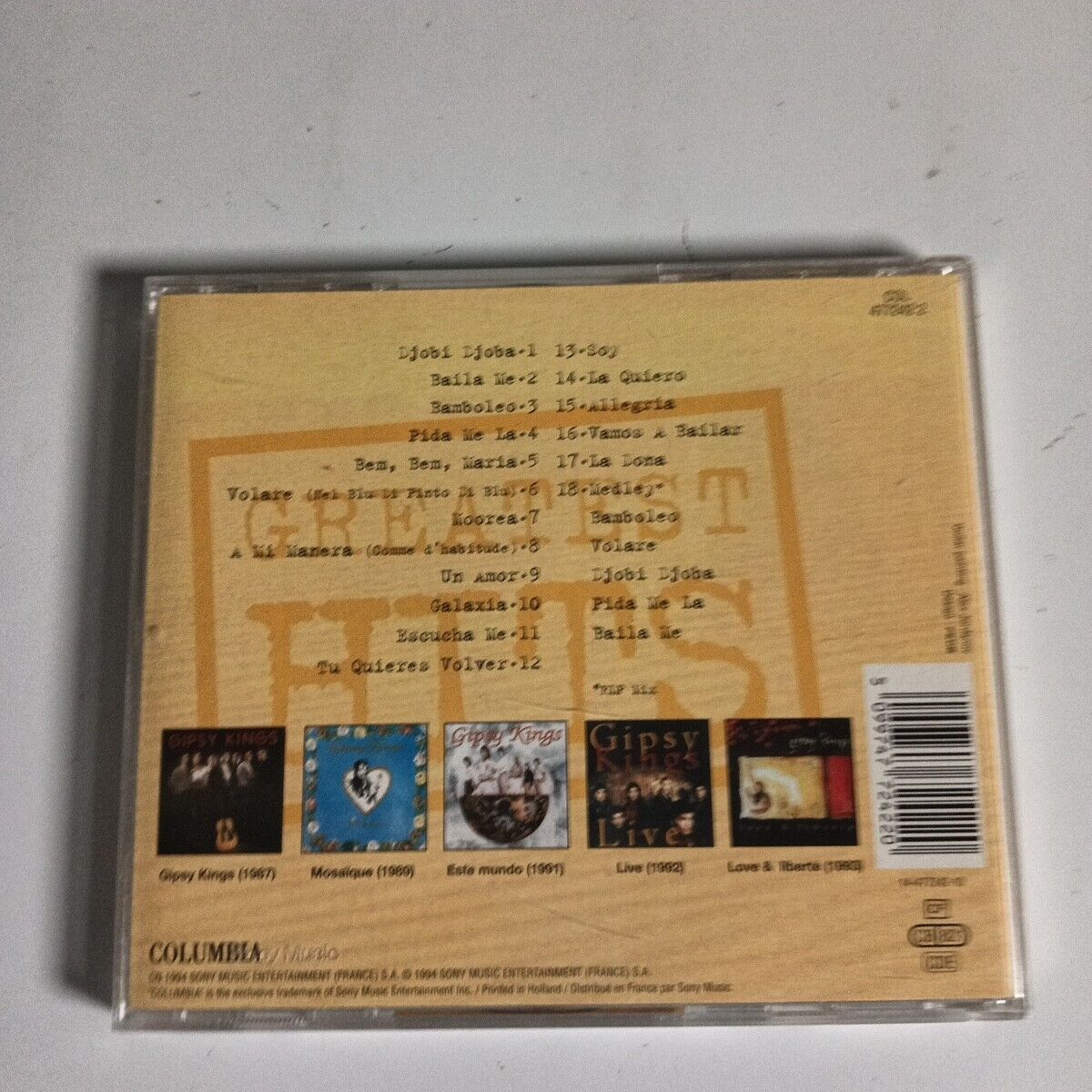 Gipsy Kings – Greatest Hits (CD, 1994) COL 477242 2