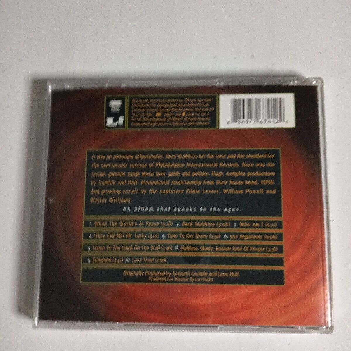 The O'Jays – Back Stabbers (CD, 1972) ZK 66113