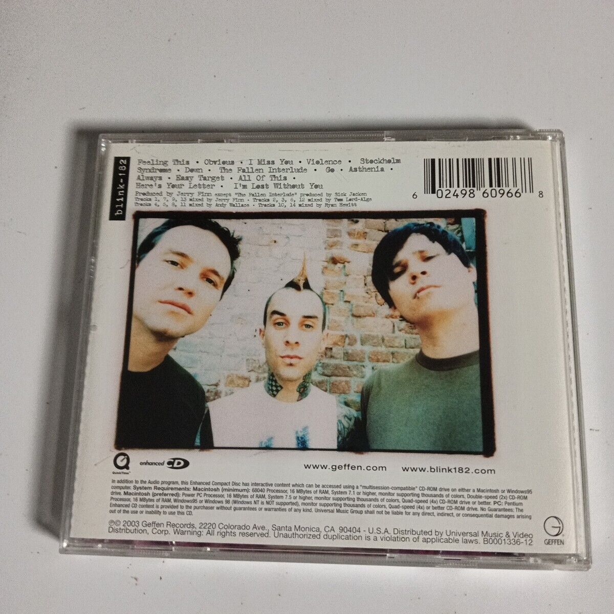 Blink-182 – Blink-182 (CD, 2003) B0001336-12