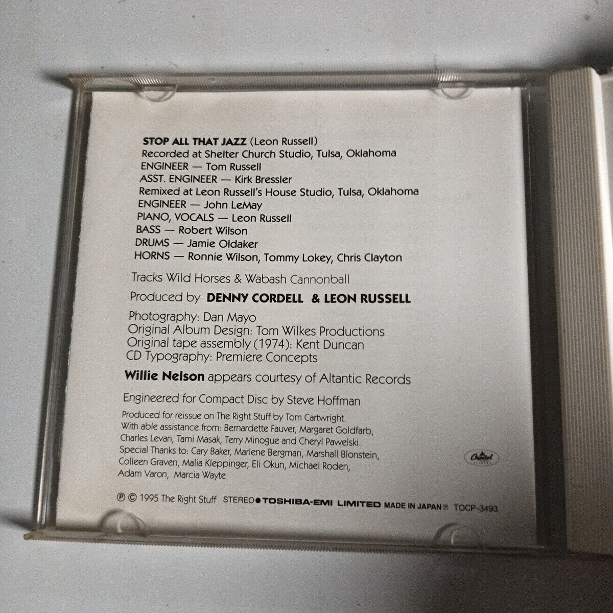 Leon Russell – Stop All That Jazz (CD, 1998) tocp-3493 Japan Bonus Track