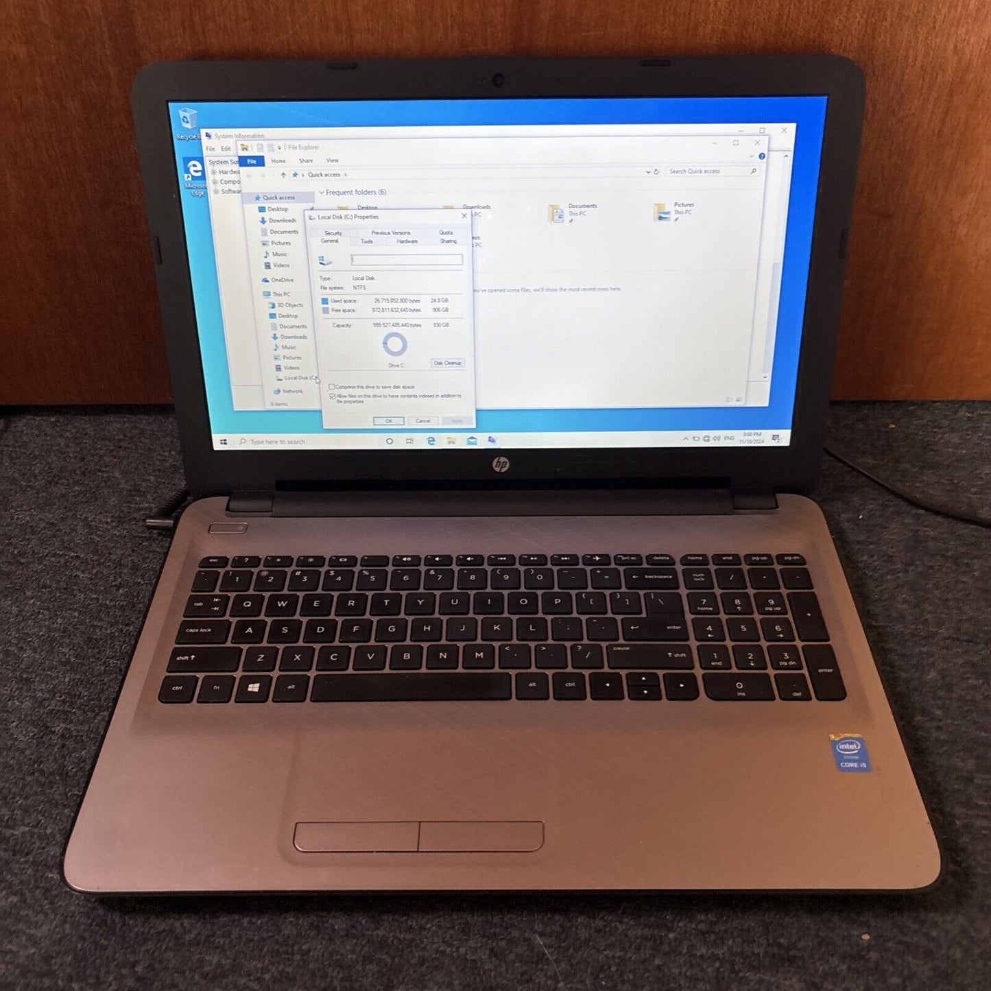 HP Laptop 15.6" Ac607tu i5-4210U 8gb RAM 1TB DVD Drive *Flat Battery*