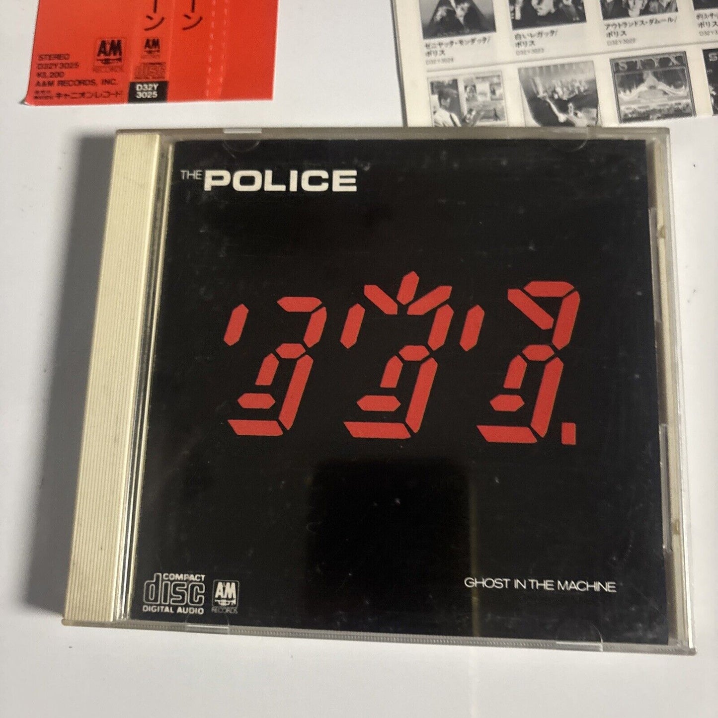 The Police – Ghost In The Machine (CD, 1986) d32y-3025 Japan obi