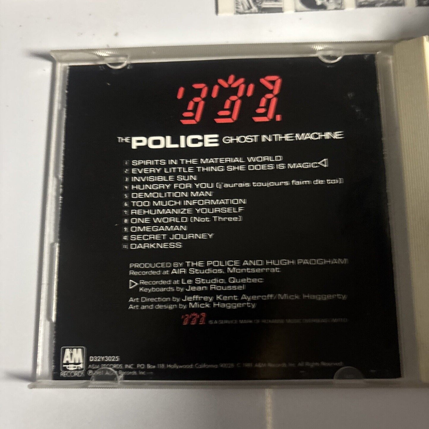 The Police – Ghost In The Machine (CD, 1986) d32y-3025 Japan obi