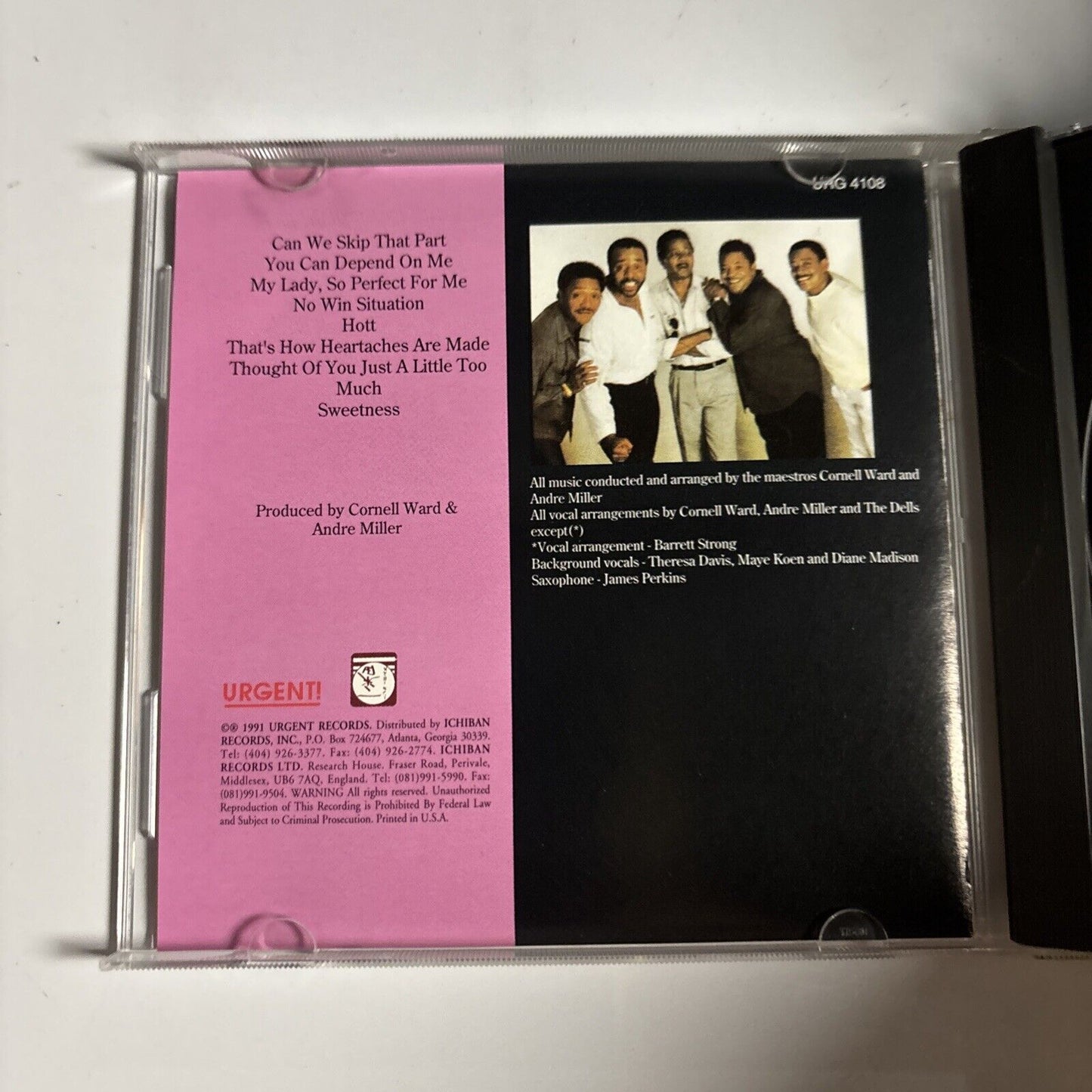 The Dells – The Second Time (CD, 1991) URG4108