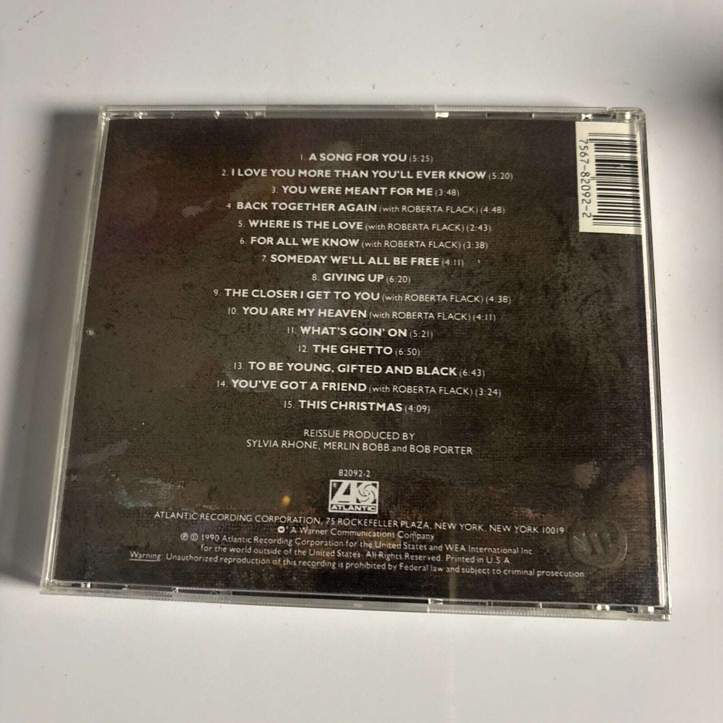 Donny Hathaway - A Donny Hathaway Collection (CD, 1990) 7 82092-2