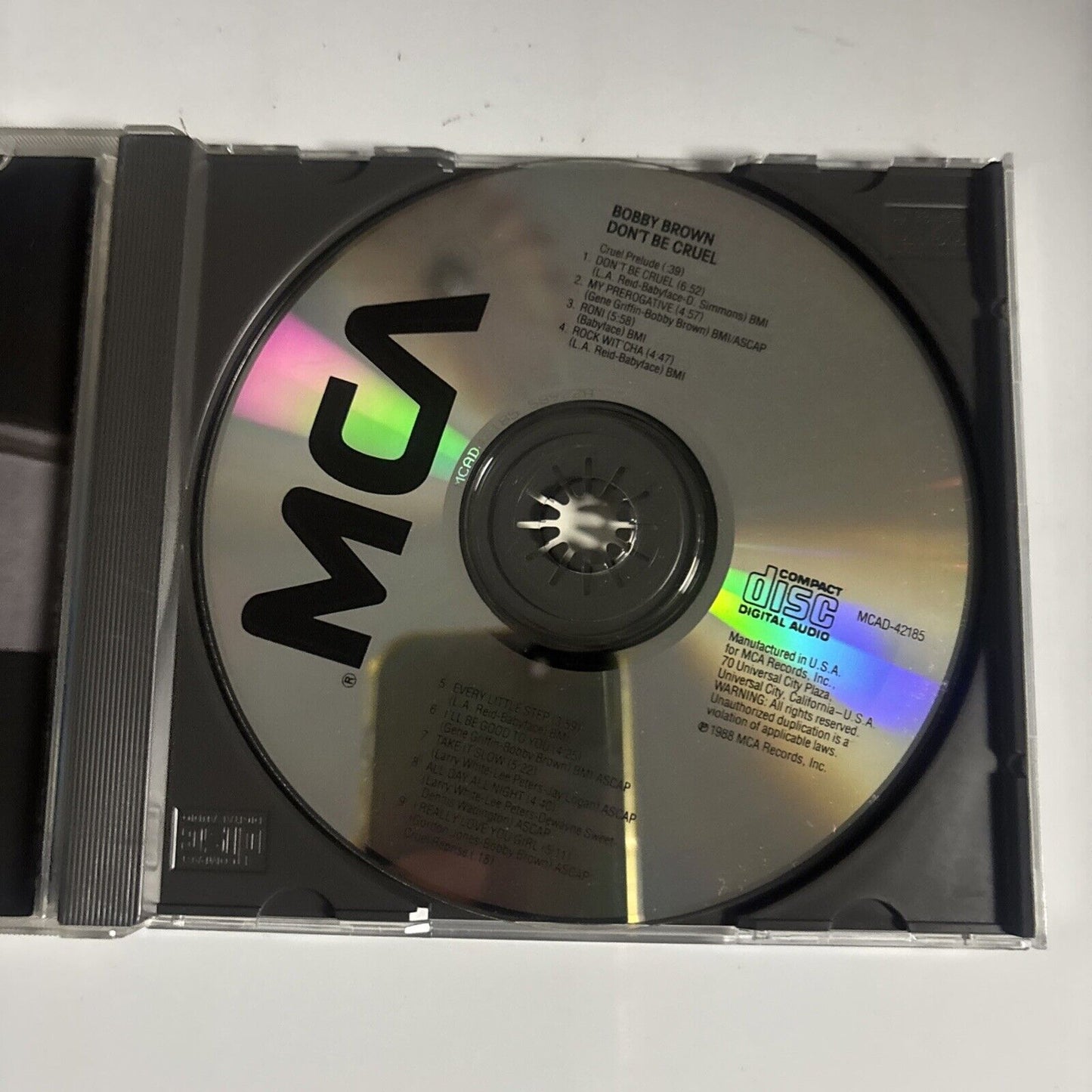 Bobby Brown – Don't Be Cruel (CD, 1988) MCAD-42185