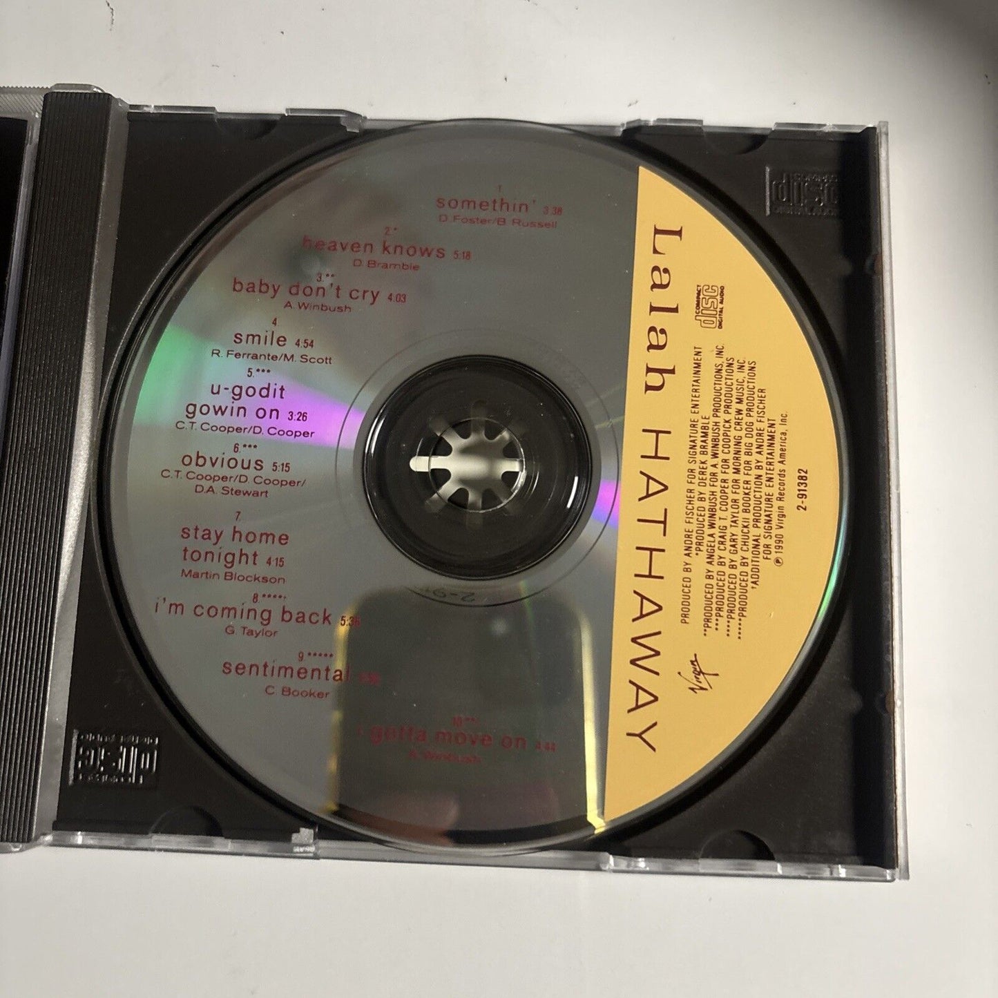 Lalah Hathaway - Lalah Hathaway  (CD, 1990) 91382-2