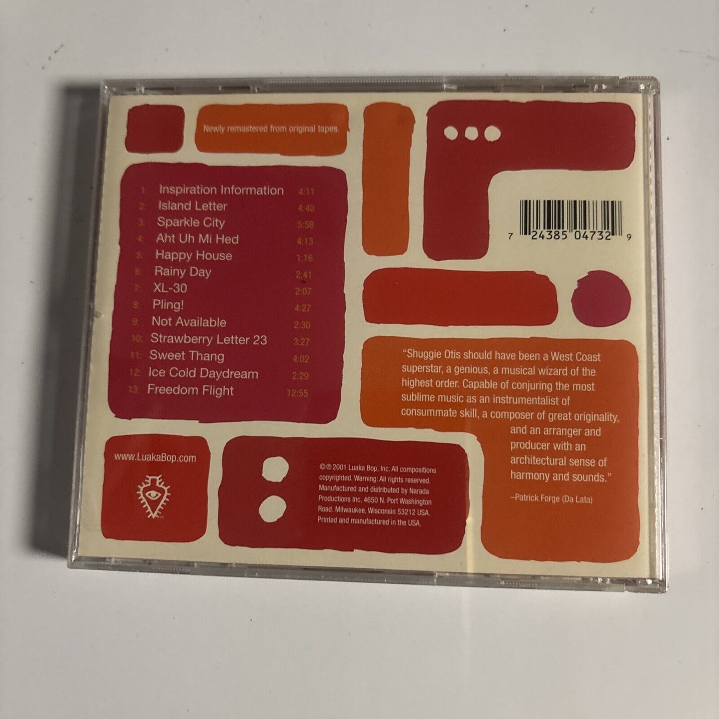 Shuggie Otis – Inspiration Information (CD, 2001)