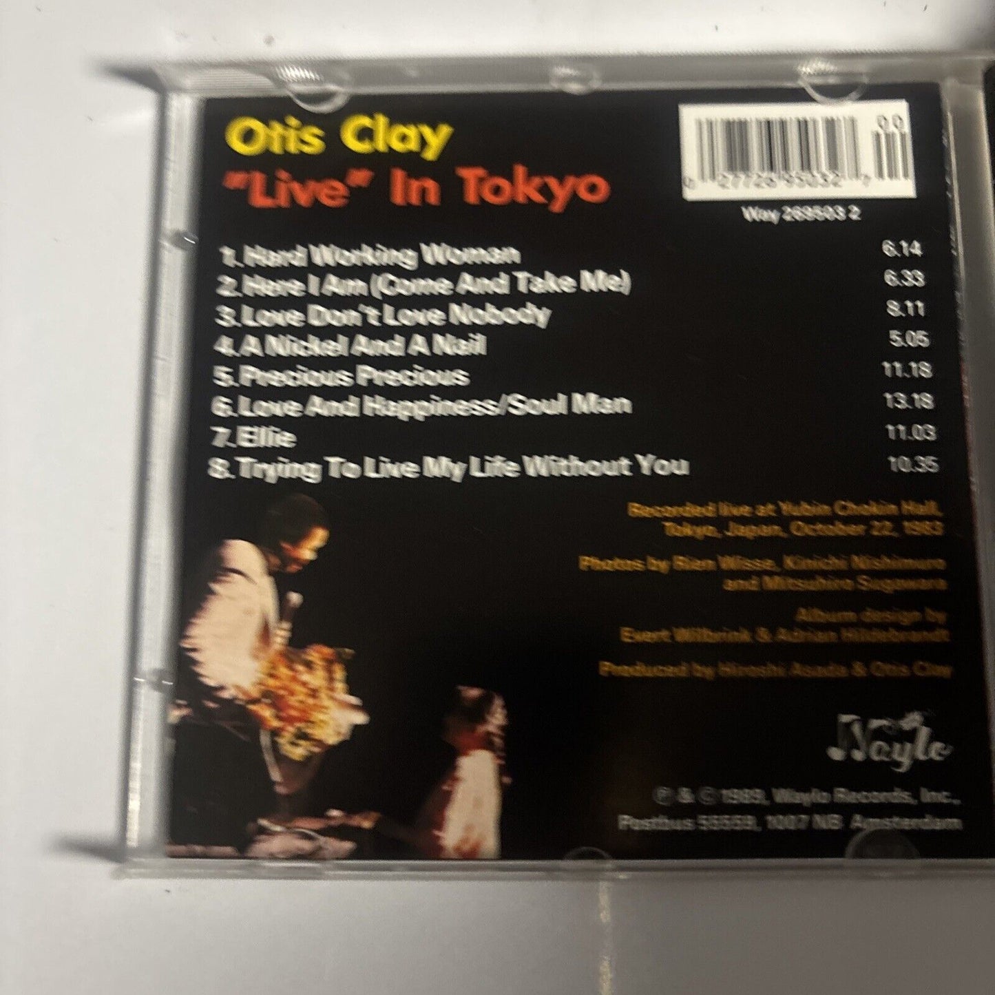 Otis Clay – "Live" In Tokyo (CD, 1989) Way 269503 2