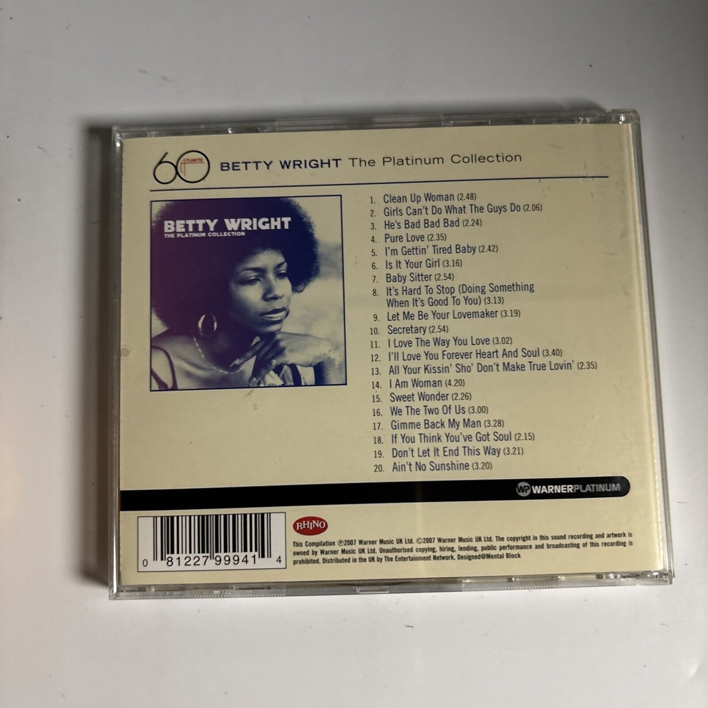 Betty Wright – The Platinum Collection (CD, 2007)