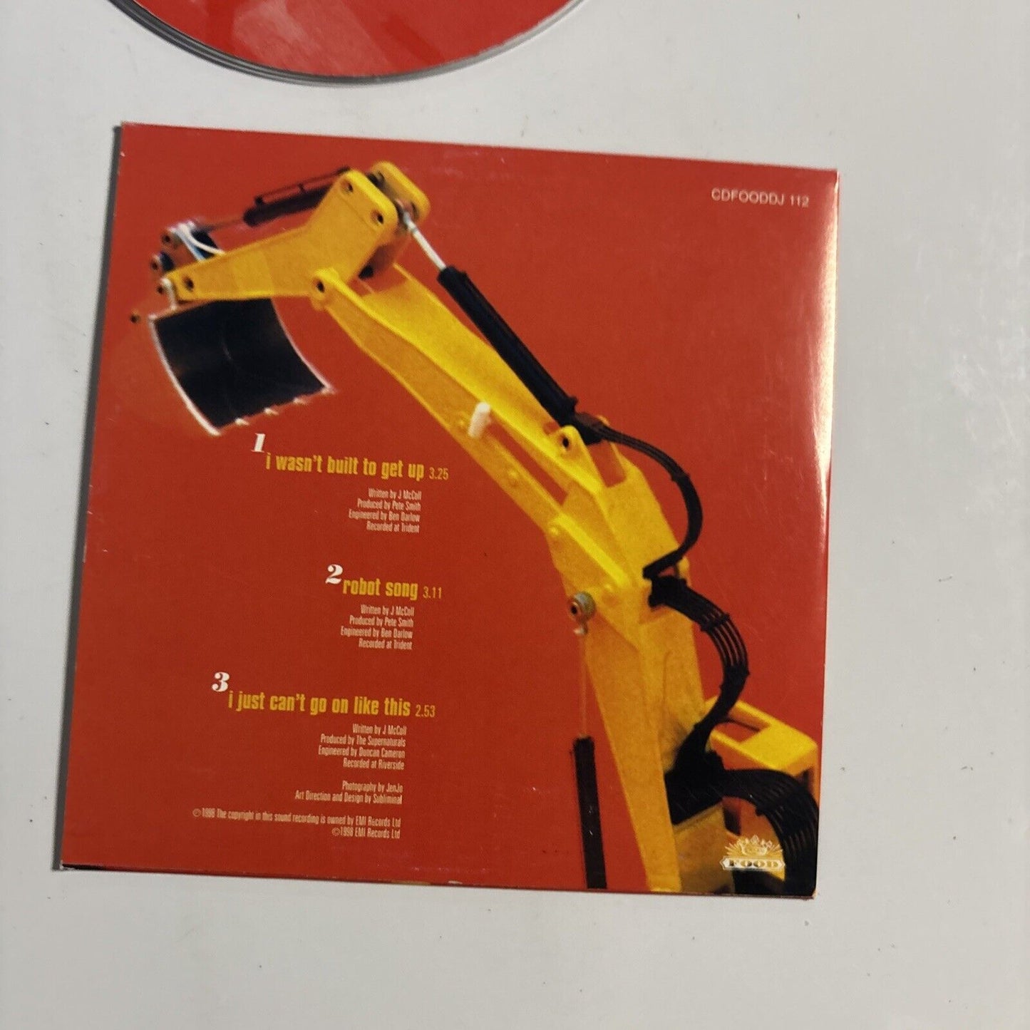 The Supernaturals – I Wasn't Built To Get Up (CD, 1998) CDFOODDJ 112  promo