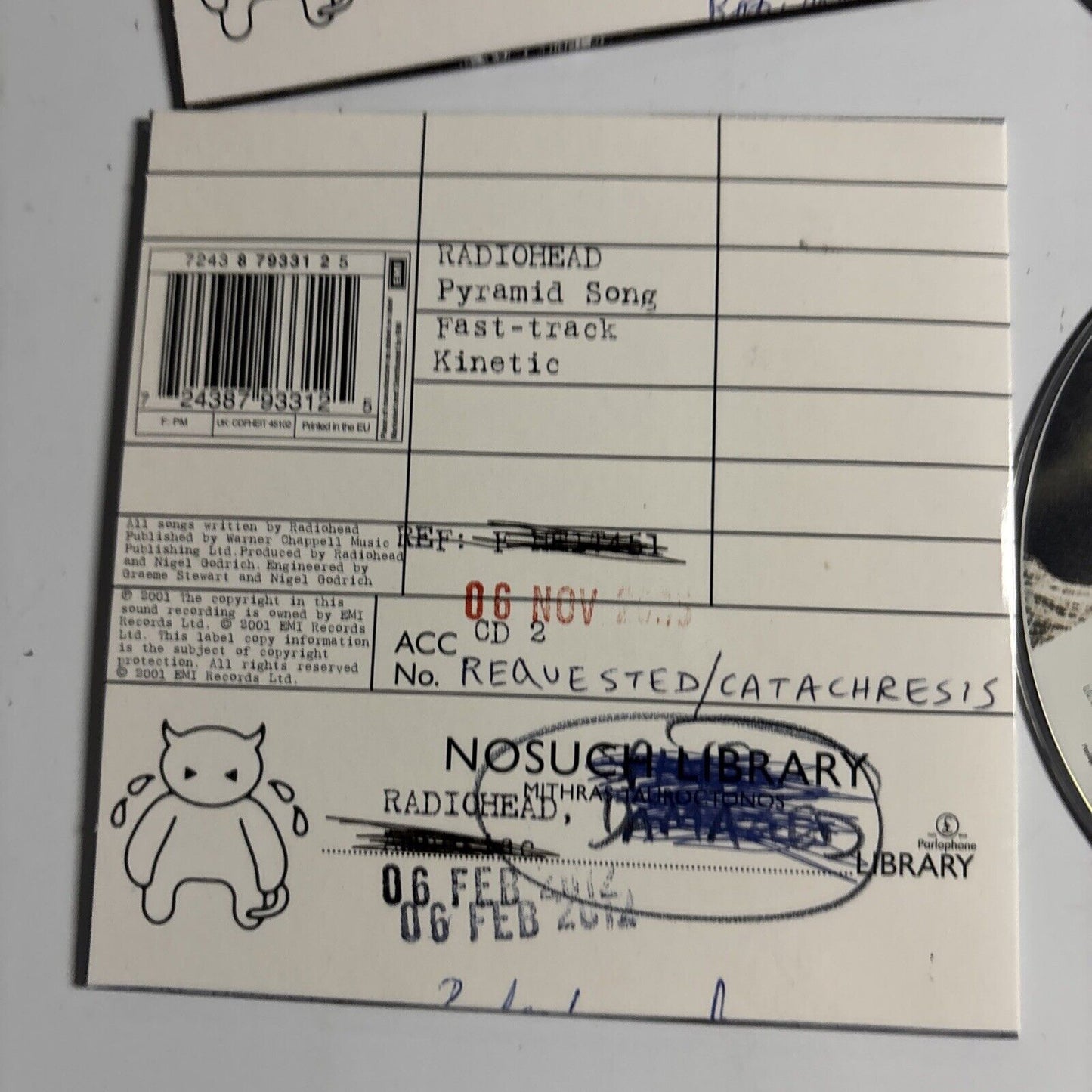 Radiohead – Pyramid Song (2001, CD1 + CD 2, CD, 2-Disc)