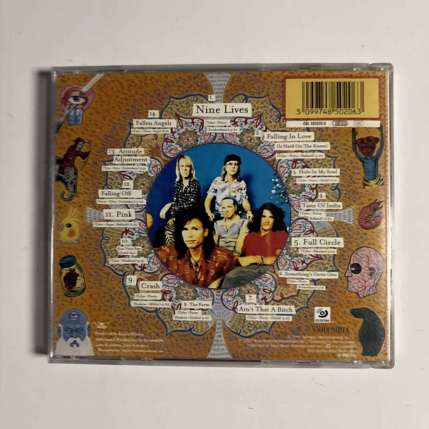 Aerosmith – Nine Lives (CD, 1997) COL 485020 6