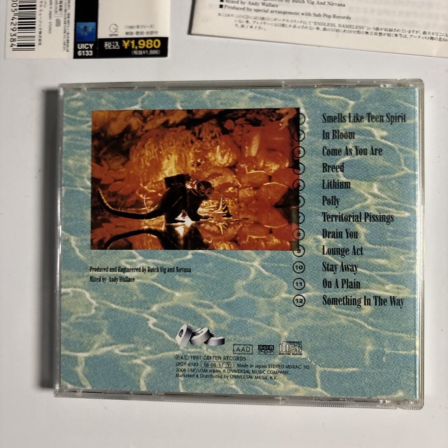 Nirvana – Nevermind (CD, 2006) uicy-6133 Japan obi