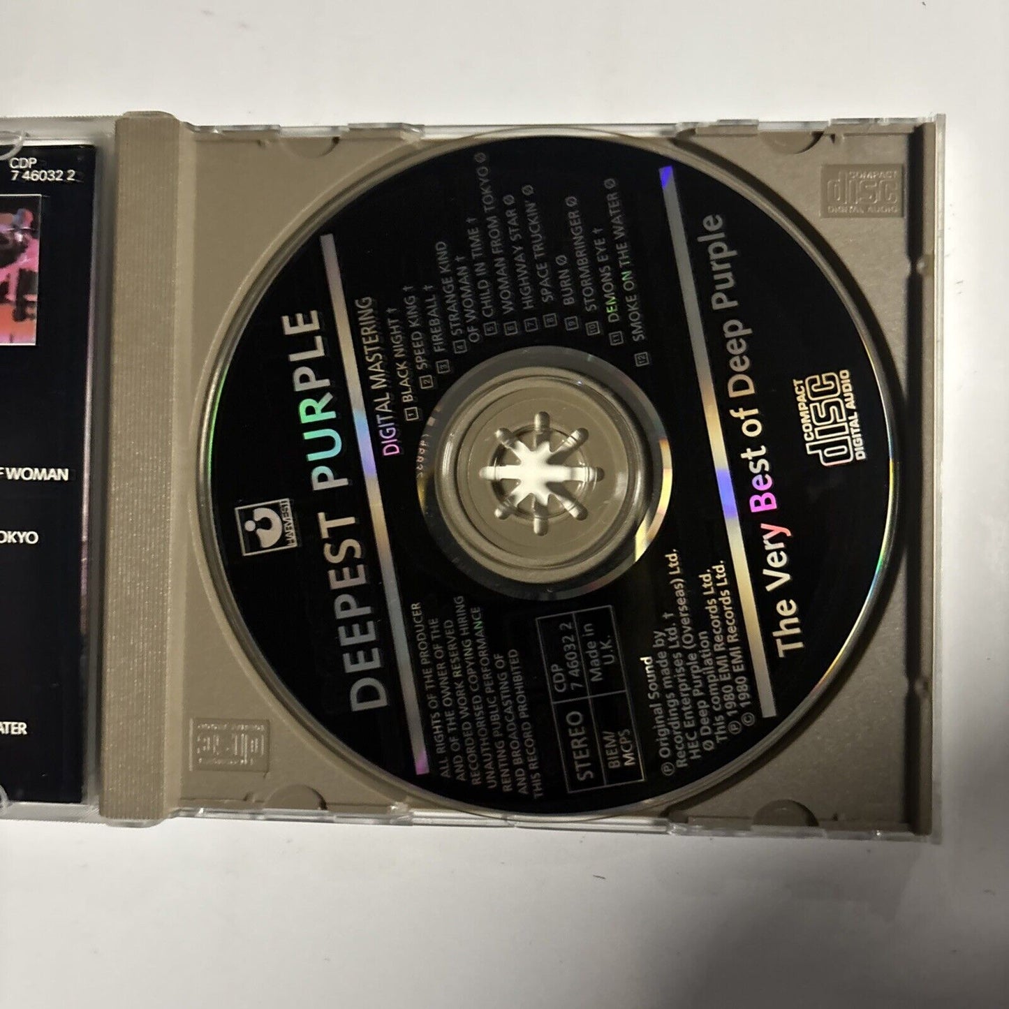 Deep Purple – Deepest Purple: The Very Best Of Deep Purple (CD 1980) CDP746032 2
