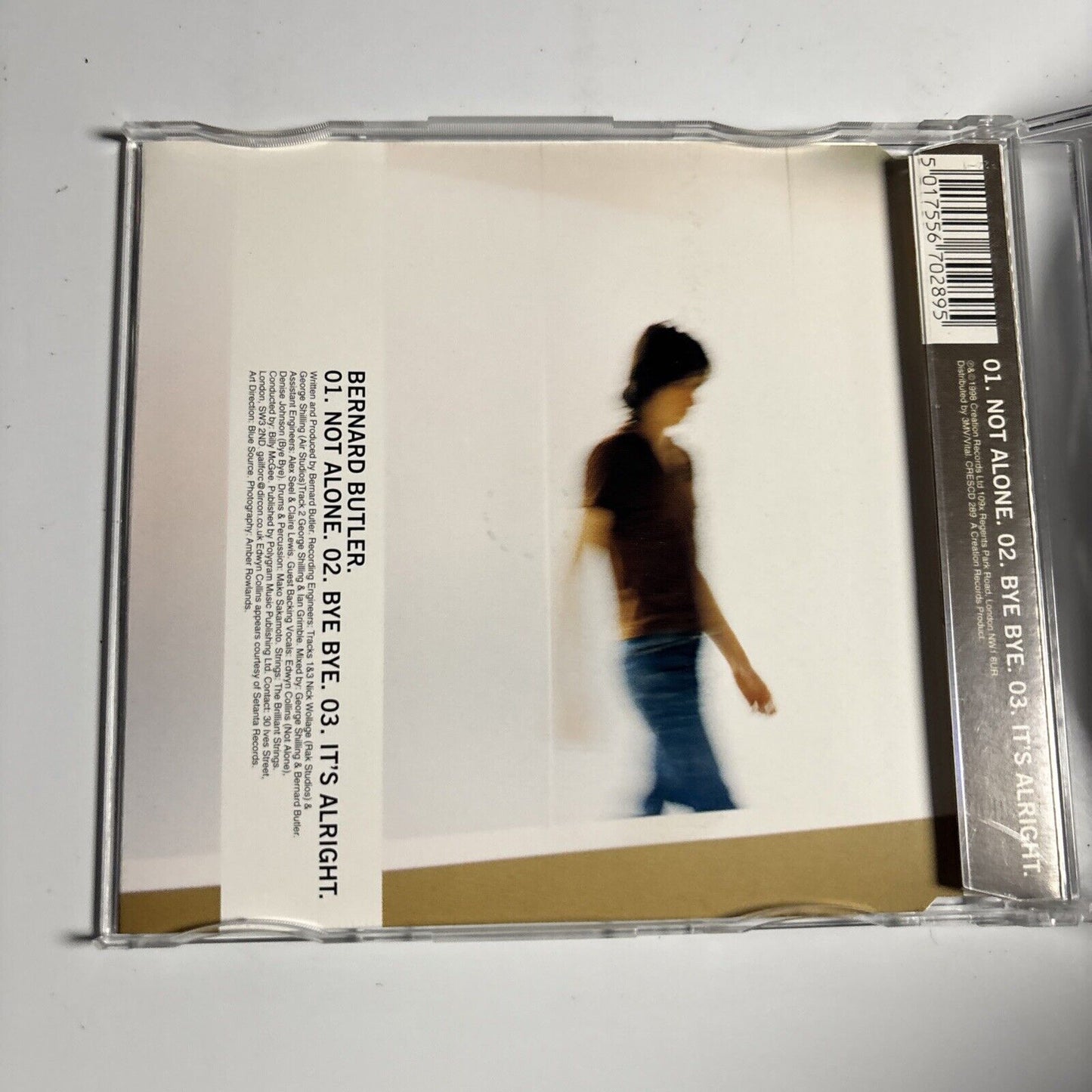 Bernard Butler – Not Alone (CD, 1998) CRESCD 289