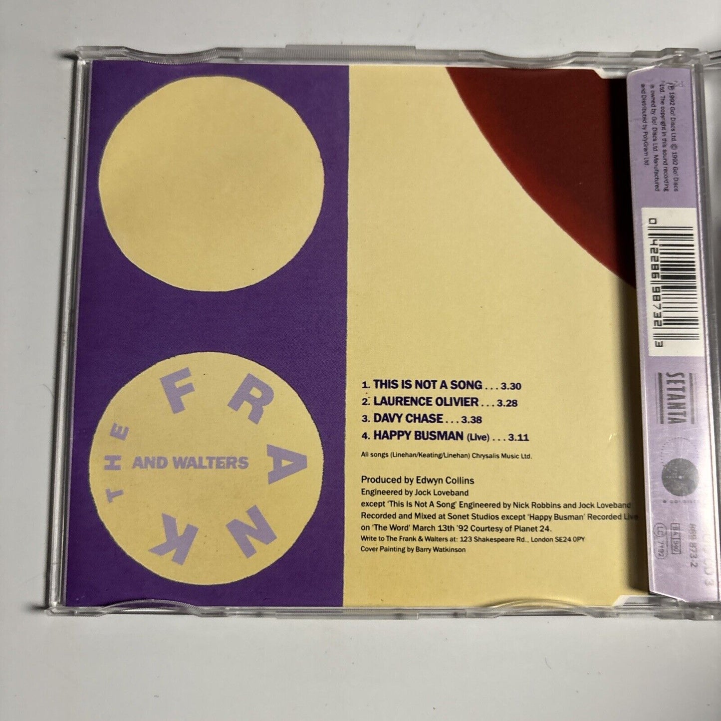 The Frank And Walters – This Is Not A Song (CD, 1992) HOO CD 3,