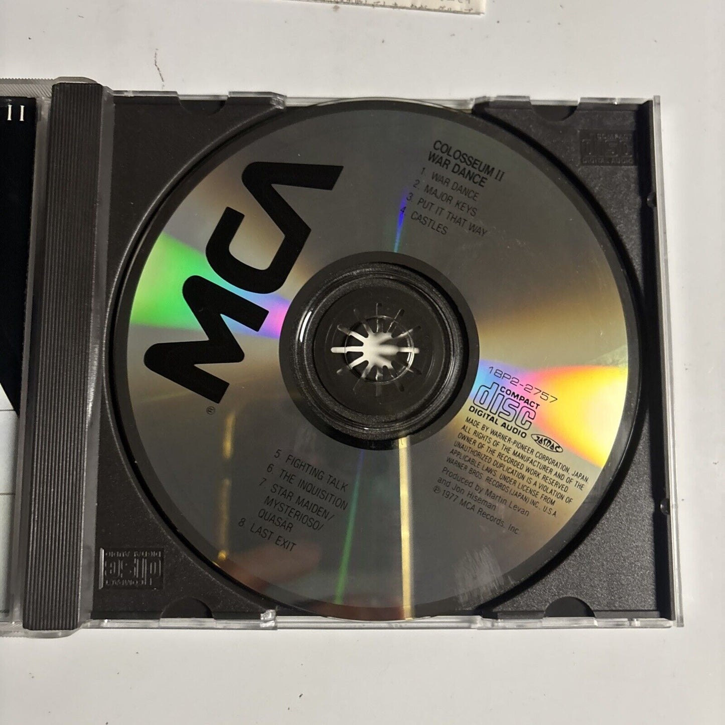 Colosseum II – Wardance (CD, 1989) 18p2-2757 Japan