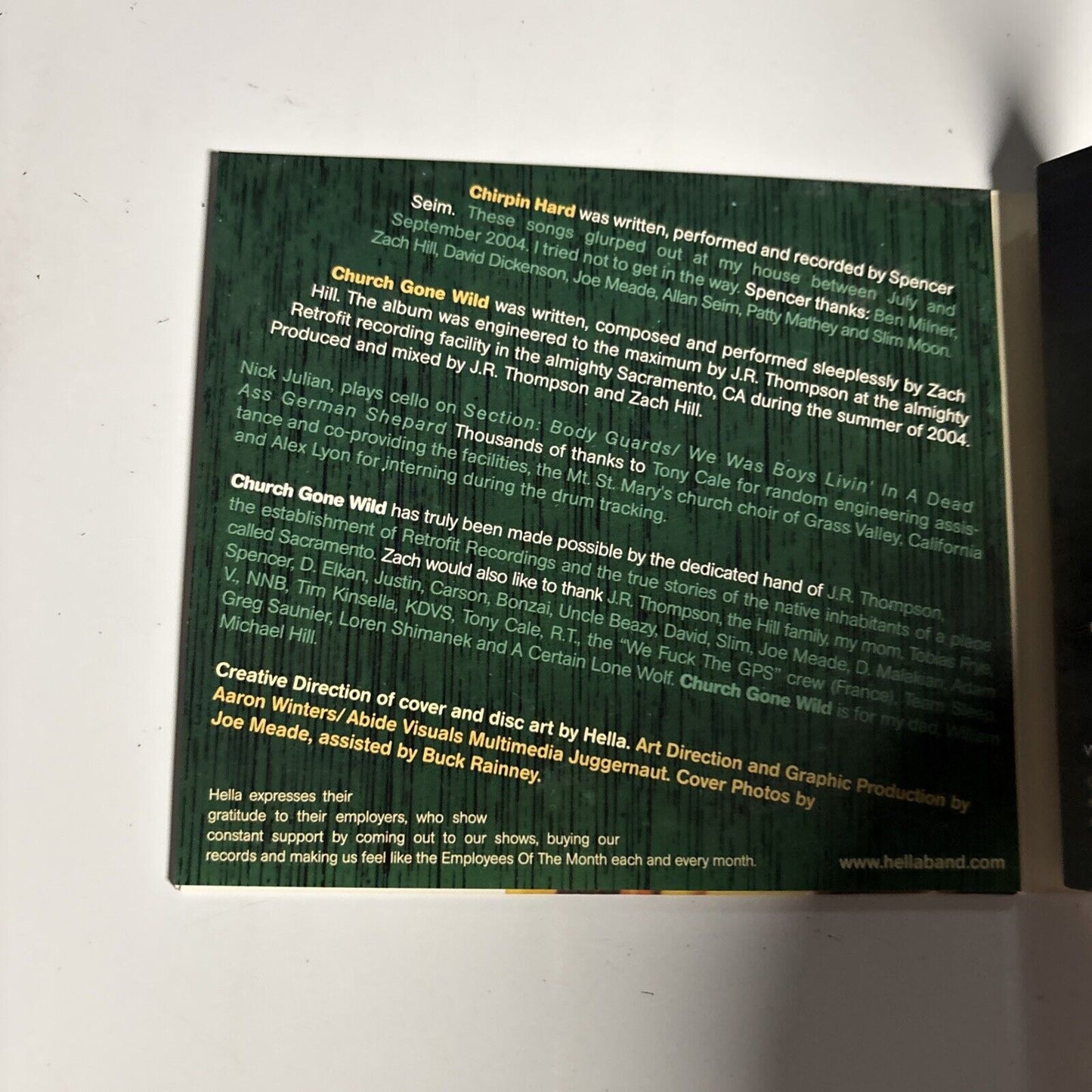 Hella – Church Gone Wild / Chirpin Hard (CD, 2005) NSPQ-0003/4 Japan Digipak
