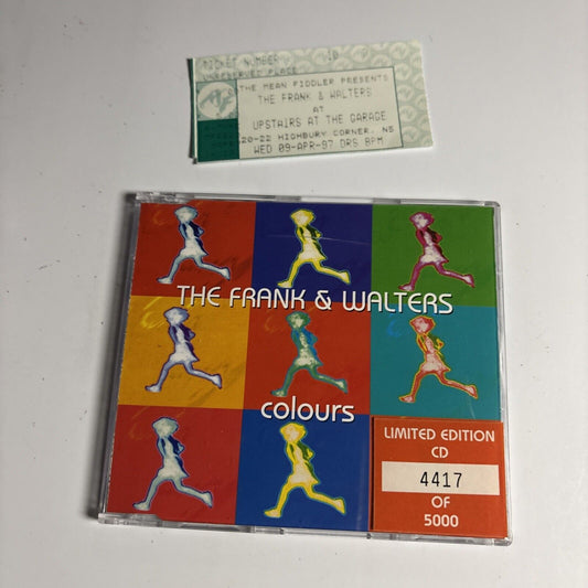 The Frank & Walters – Colours (CD, 1996) SETCD051 Concert Ticket Limited Edition
