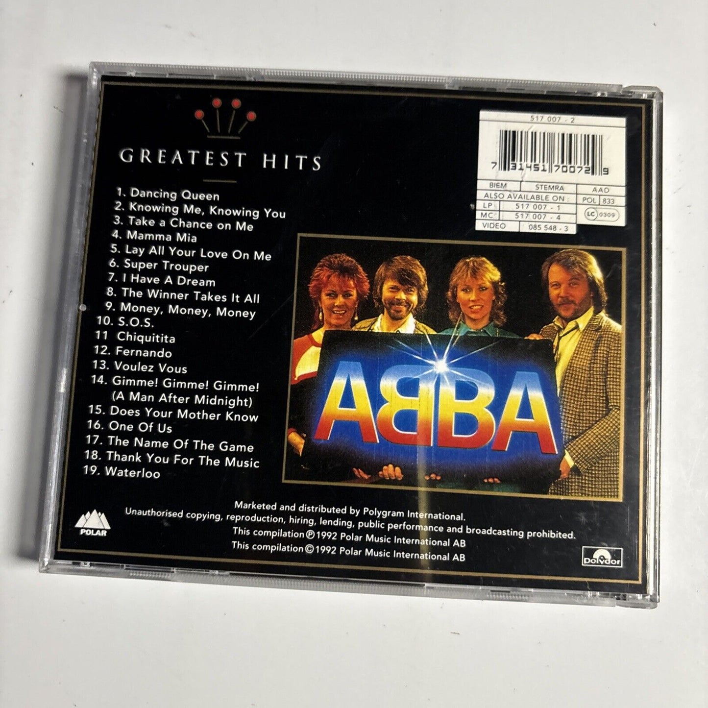 ABBA – Gold (Greatest Hits) (CD, 1992)  517 007-2