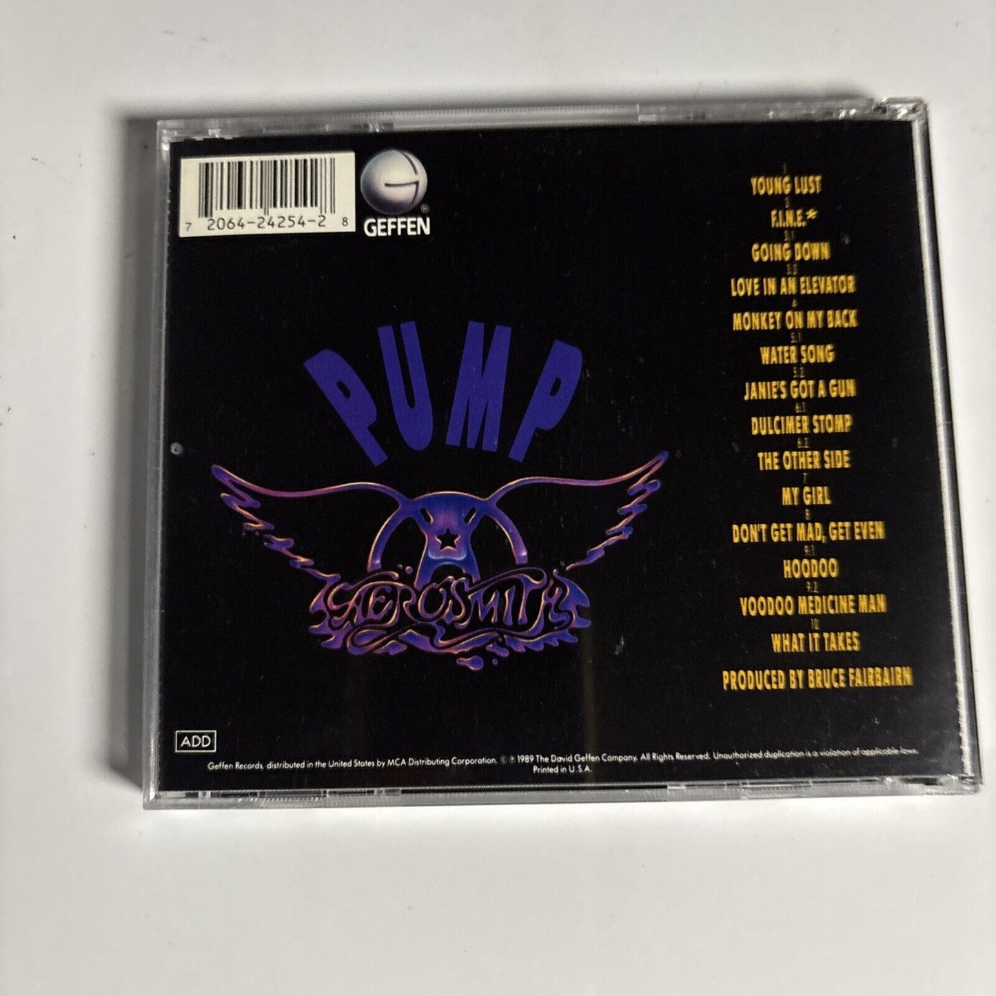 Aerosmith – Pump (CD, 1989) 924 254-2