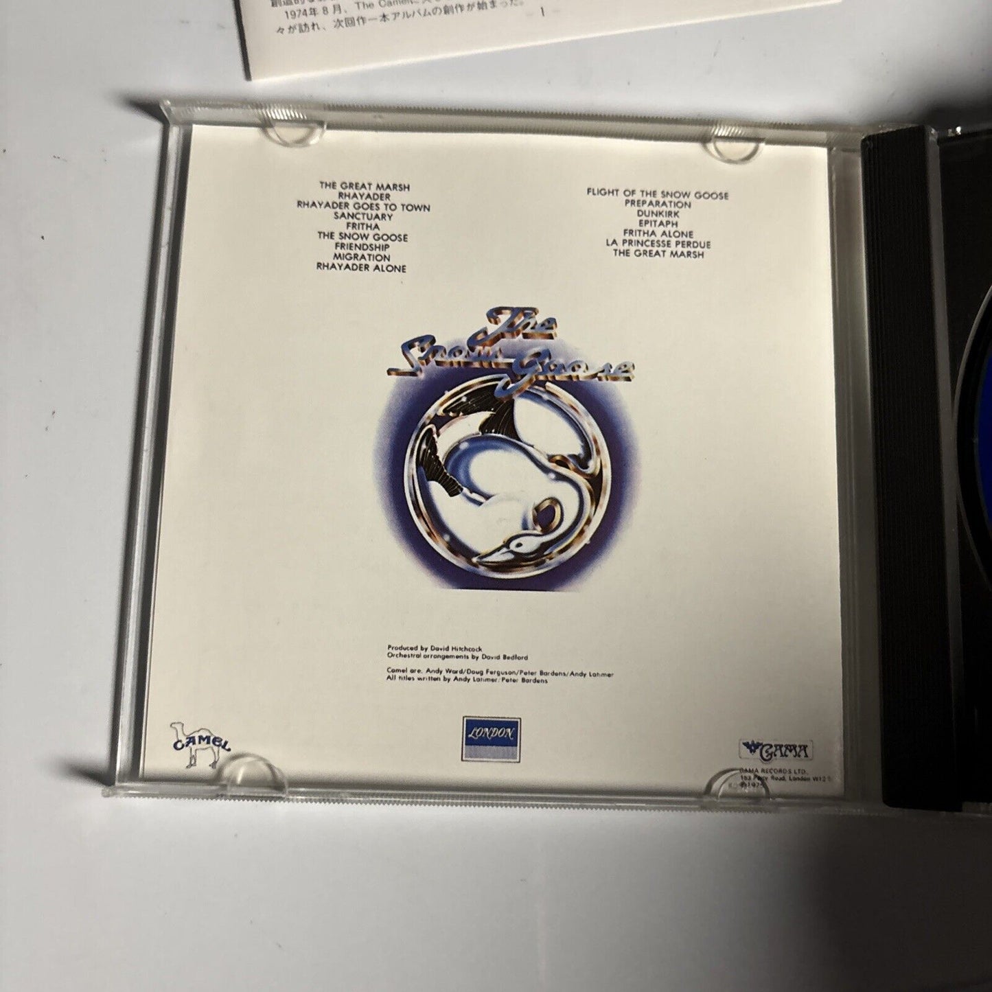 Camel – The Snow Goose (CD, 1986) P33L 25003 Japan