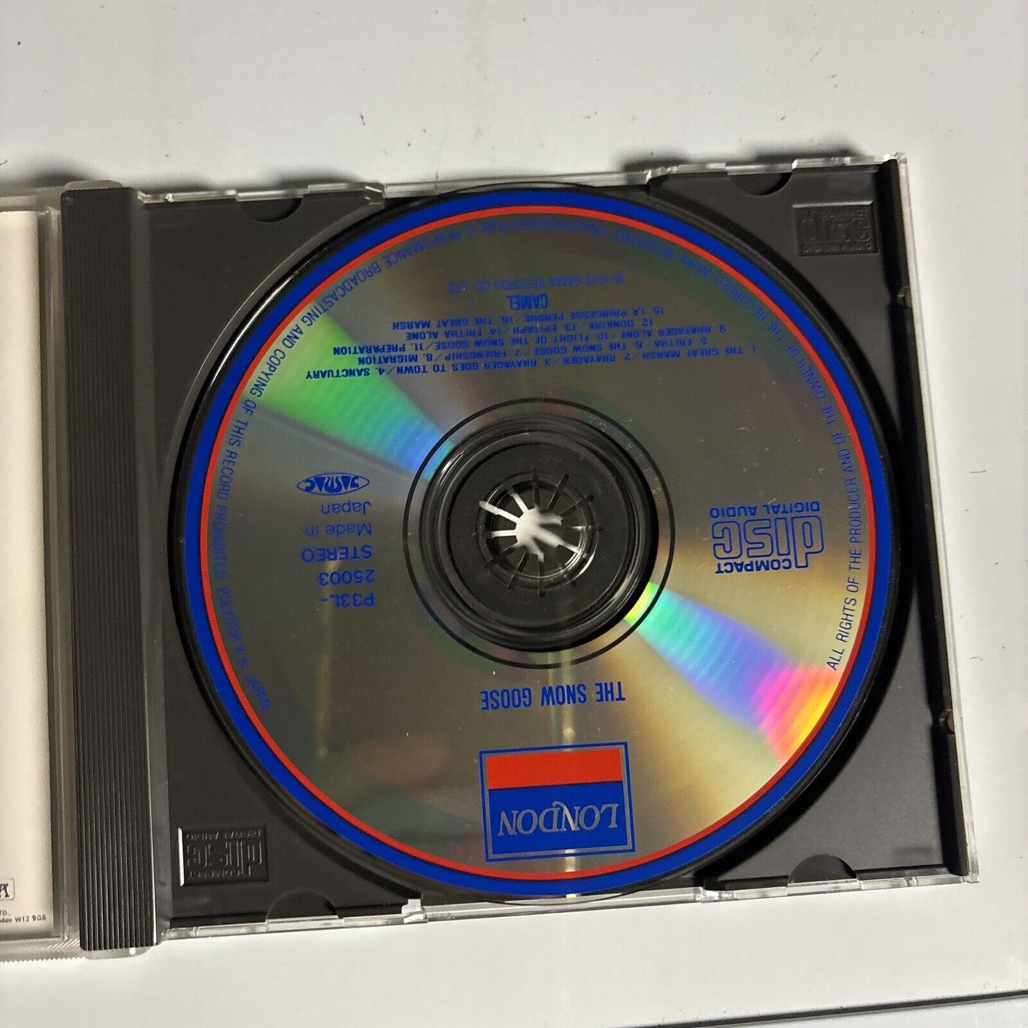 Camel – The Snow Goose (CD, 1986) P33L 25003 Japan