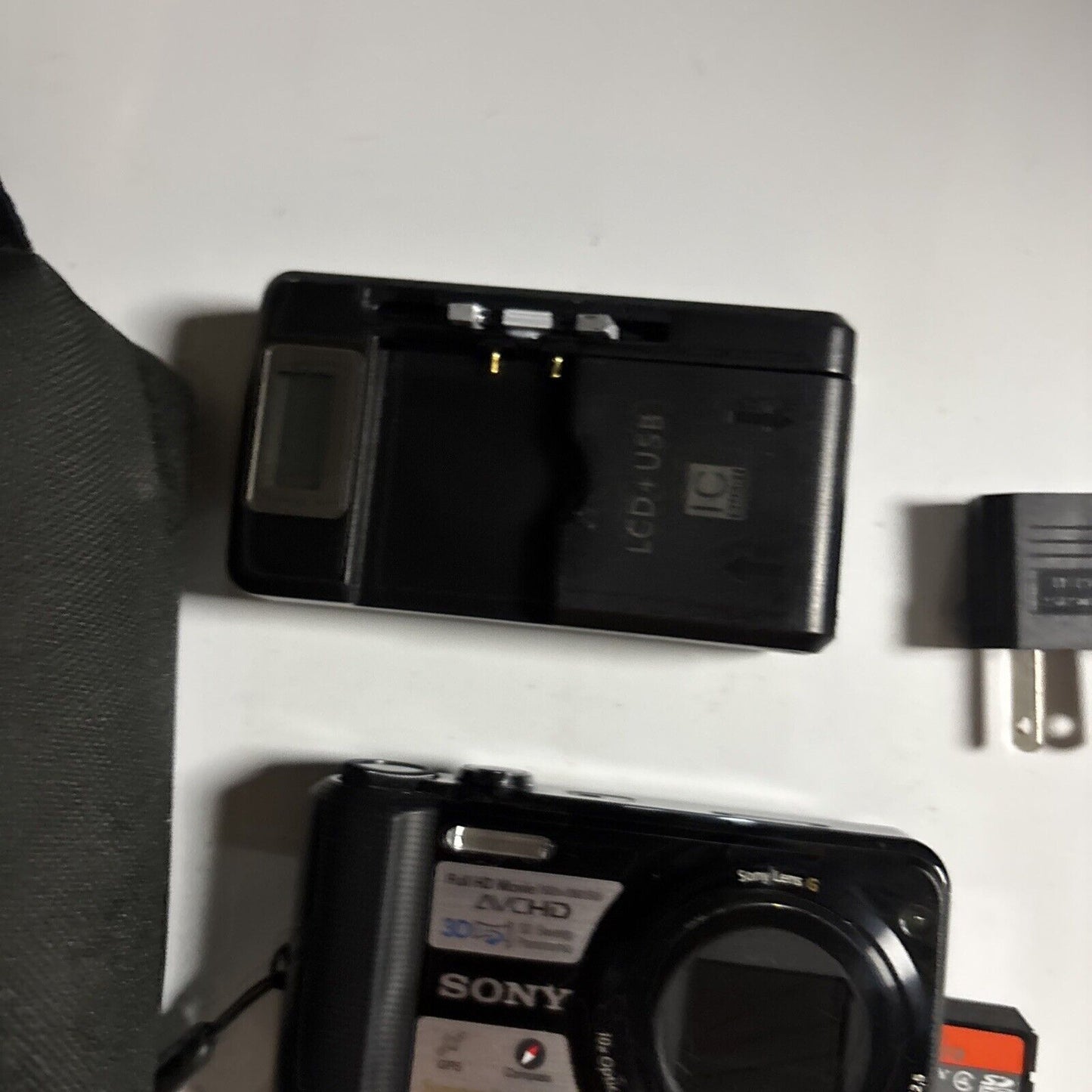 Sony Cyber-Shot DSC-HX7V Digital Camera GPS Charger 4GB SD Card Case 16.2MP