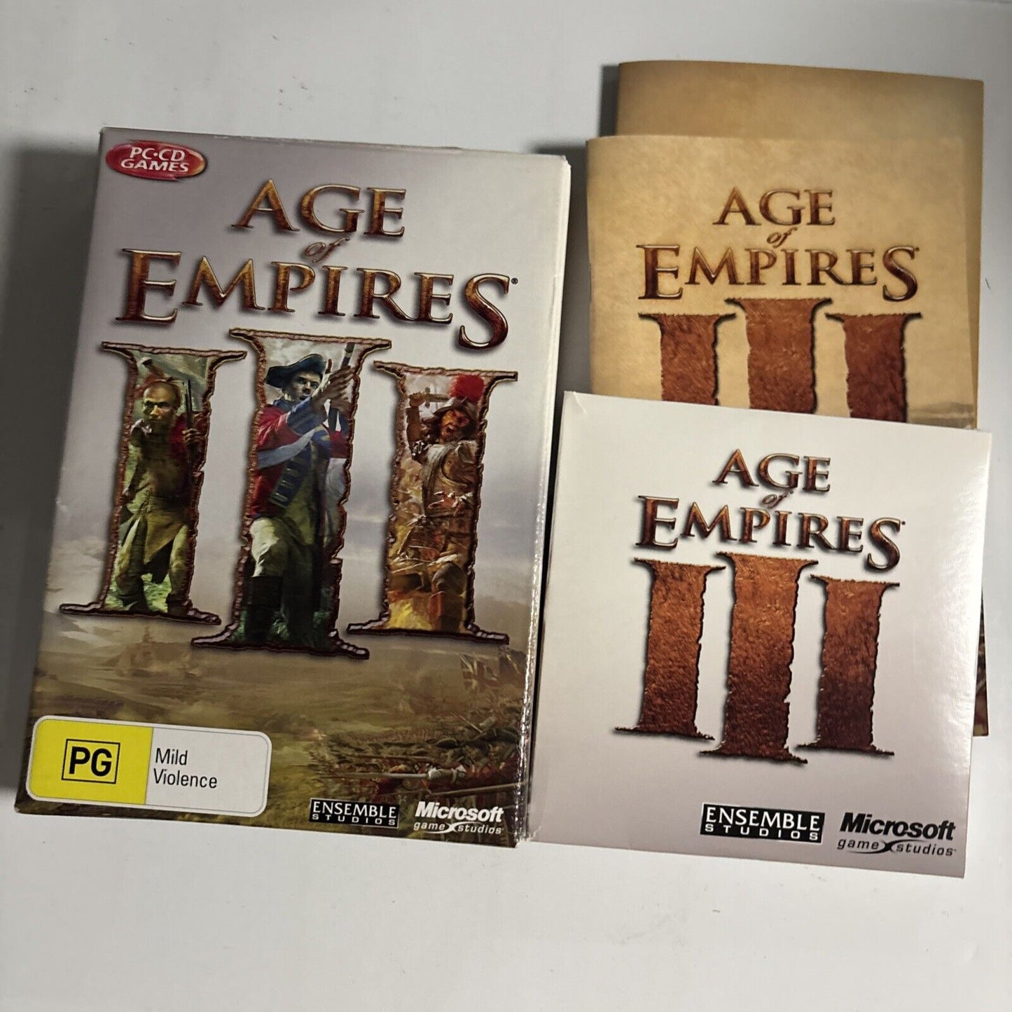 Age Of Empires III 3 PC CDROM Windows XP Computer Game Microsoft Australia 2007