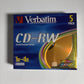 Verbatim CD-RW 700MB 2x-4x Speed Rewritable Discs Slim Case x5 *New Sealed*