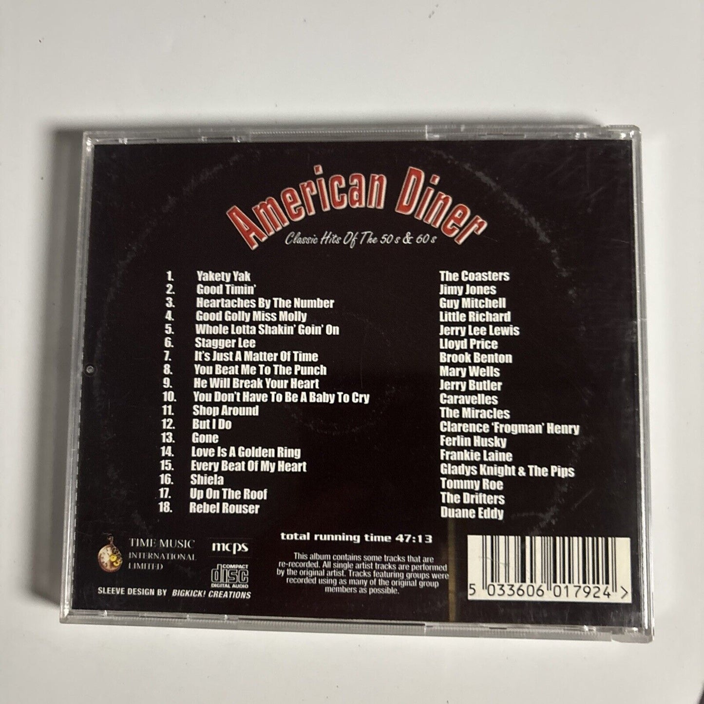 Various – American Diner - Classic Hits Of The 50s & 60s (CD) TMI179