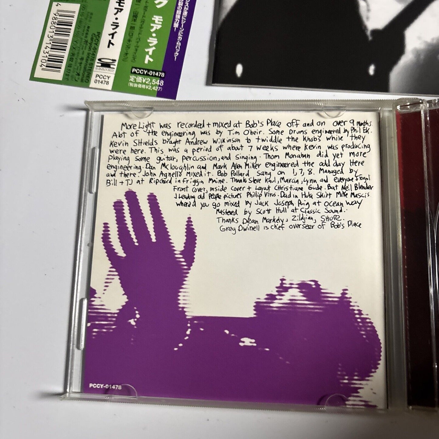 J Mascis + The Fog – More Light (CD, 2000) pccy-01478 Japan obi